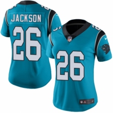 Women's Nike Carolina Panthers #26 Donte Jackson Blue Alternate Vapor Untouchable Limited Player NFL Jersey