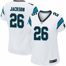 Women's Nike Carolina Panthers #26 Donte Jackson Game White NFL Jersey