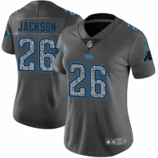 Women's Nike Carolina Panthers #26 Donte Jackson Gray Static Vapor Untouchable Limited NFL Jersey