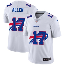 Men's Buffalo Bills #17 Josh Allen White Nike White Shadow Edition Limited Jersey
