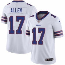 Men's Nike Buffalo Bills #17 Josh Allen White Vapor Untouchable Limited Player NFL Jersey