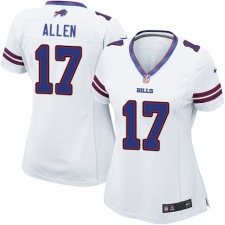 Women's Nike Buffalo Bills #17 Josh Allen Game White NFL Jersey
