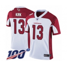 Men's Arizona Cardinals #13 Christian Kirk White Vapor Untouchable Limited Player 100th Season Football Jersey