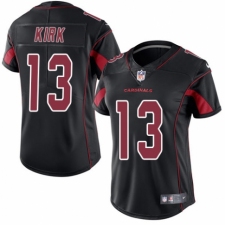 Women's Nike Arizona Cardinals #13 Christian Kirk Limited Black Rush Vapor Untouchable NFL Jersey