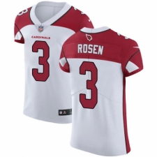 Men's Nike Arizona Cardinals #3 Josh Rosen White Vapor Untouchable Elite Player NFL Jersey