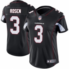 Women's Nike Arizona Cardinals #3 Josh Rosen Black Alternate Vapor Untouchable Elite Player NFL Jersey