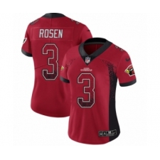 Women's Nike Arizona Cardinals #3 Josh Rosen Limited Red Rush Drift Fashion NFL Jersey