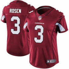Women's Nike Arizona Cardinals #3 Josh Rosen Red Team Color Vapor Untouchable Limited Player NFL Jersey