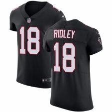 Men's Nike Atlanta Falcons #18 Calvin Ridley Black Alternate Vapor Untouchable Elite Player NFL Jersey