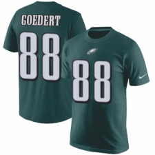 Nike Philadelphia Eagles #88 Dallas Goedert Green Rush Pride Name & Number T-Shirt