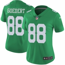 Women's Nike Philadelphia Eagles #88 Dallas Goedert Limited Green Rush Vapor Untouchable NFL Jersey