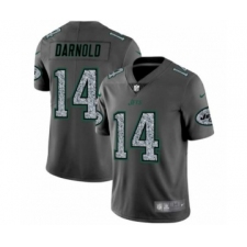 Men New York Jets #14 Sam Darnold Limited Gray Static Fashion Limited Football Jersey