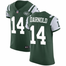 Men's Nike New York Jets #14 Sam Darnold Green Team Color Vapor Untouchable Elite Player NFL Jersey