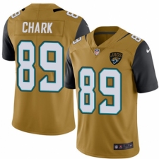Men's Nike Jacksonville Jaguars #89 DJ Chark Limited Gold Rush Vapor Untouchable NFL Jersey