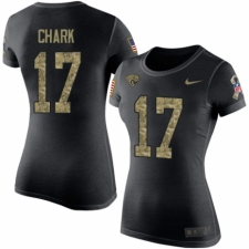 NFL Women's Nike Jacksonville Jaguars #17 DJ Chark Black Camo Salute to Service T-Shirt