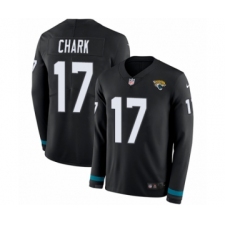 Youth Nike Jacksonville Jaguars #17 DJ Chark Limited Black Therma Long Sleeve NFL Jersey