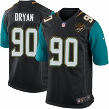 Men's Nike Jacksonville Jaguars #90 Taven Bryan Game Black Alternate NFL Jersey