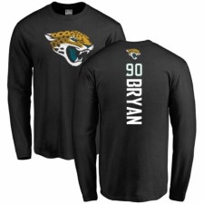 NFL Nike Jacksonville Jaguars #90 Taven Bryan Black Backer Long Sleeve T-Shirt