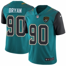 Youth Nike Jacksonville Jaguars #90 Taven Bryan Teal Green Team Color Vapor Untouchable Limited Player NFL Jersey