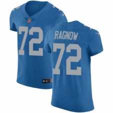 Men's Nike Detroit Lions #72 Frank Ragnow Blue Alternate Vapor Untouchable Elite Player NFL Jersey