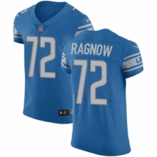 Men's Nike Detroit Lions #72 Frank Ragnow Blue Team Color Vapor Untouchable Elite Player NFL Jersey