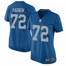 Women's Nike Detroit Lions #72 Frank Ragnow Game Blue Alternate NFL Jersey