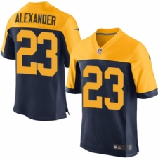Men's Nike Green Bay Packers #23 Jaire Alexander Elite Navy Blue Alternate NFL Jersey