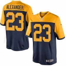 Youth Nike Green Bay Packers #23 Jaire Alexander Limited Navy Blue Alternate NFL Jersey