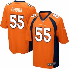 Men's Nike Denver Broncos #55 Bradley Chubb Game Orange Team Color NFL Jersey