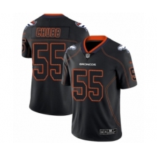 Men's Nike Denver Broncos #55 Bradley Chubb Limited Lights Out Black Rush NFL Jersey