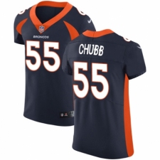 Men's Nike Denver Broncos #55 Bradley Chubb Navy Blue Alternate Vapor Untouchable Elite Player NFL Jersey