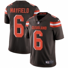 Youth Nike Cleveland Browns #6 Baker Mayfield Brown Team Color Vapor Untouchable Elite Player NFL Jersey
