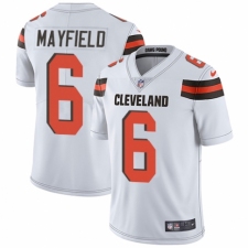 Youth Nike Cleveland Browns #6 Baker Mayfield White Vapor Untouchable Elite Player NFL Jersey
