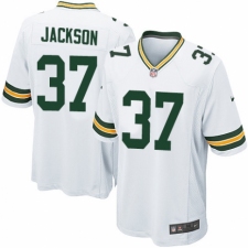 Men's Nike Green Bay Packers #37 Josh Jackson Game White NFL Jersey