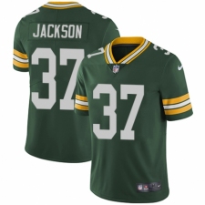Men's Nike Green Bay Packers #37 Josh Jackson Green Team Color Vapor Untouchable Limited Player NFL Jersey