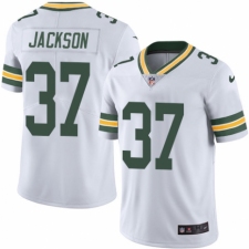 Men's Nike Green Bay Packers #37 Josh Jackson White Vapor Untouchable Limited Player NFL Jersey