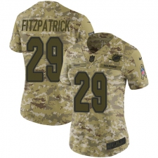Women's Nike Miami Dolphins #29 Minkah Fitzpatrick Limited Camo 2018 Salute to Service NFL Jersey