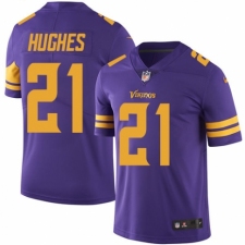 Men's Nike Minnesota Vikings #21 Mike Hughes Limited Purple Rush Vapor Untouchable NFL Jersey