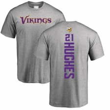 NFL Nike Minnesota Vikings #21 Mike Hughes Ash Backer T-Shirt
