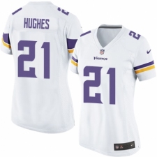 Women's Nike Minnesota Vikings #21 Mike Hughes Game White NFL Jersey