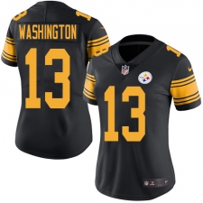 Men's Nike Pittsburgh Steelers #13 James Washington Gray Static Vapor Untouchable Limited NFL Jersey