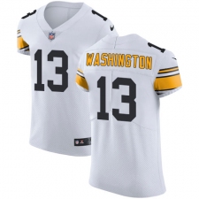 Men's Nike Pittsburgh Steelers #13 James Washington White Vapor Untouchable Elite Player NFL Jersey