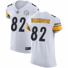 Men's Nike Pittsburgh Steelers #82 James Washington White Vapor Untouchable Elite Player NFL Jersey