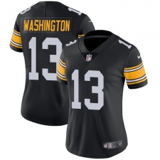 Women's Nike Pittsburgh Steelers #13 James Washington Black Alternate Vapor Untouchable Limited Player NFL Jersey