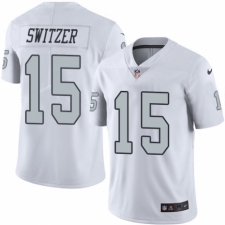 Men's Nike Oakland Raiders #15 Ryan Switzer Elite White Rush Vapor Untouchable NFL Jersey