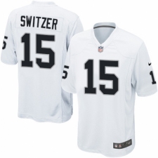 Men's Nike Oakland Raiders #15 Ryan Switzer Game White NFL Jersey