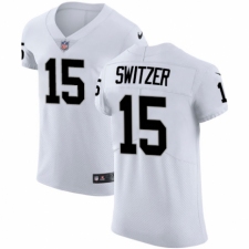Men's Nike Oakland Raiders #15 Ryan Switzer White Vapor Untouchable Elite Player NFL Jersey