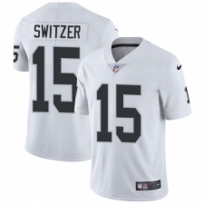 Men's Nike Oakland Raiders #15 Ryan Switzer White Vapor Untouchable Limited Player NFL Jersey