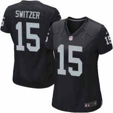 Women's Nike Oakland Raiders #15 Ryan Switzer Game Black Team Color NFL Jersey