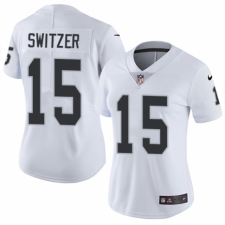 Women's Nike Oakland Raiders #15 Ryan Switzer White Vapor Untouchable Elite Player NFL Jersey